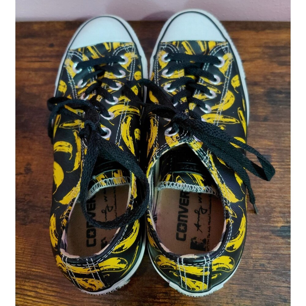 Converse x Andy Warhol Banana Print Low Top Sneakers Size W8/M6 RARE - Picture 5 of 12